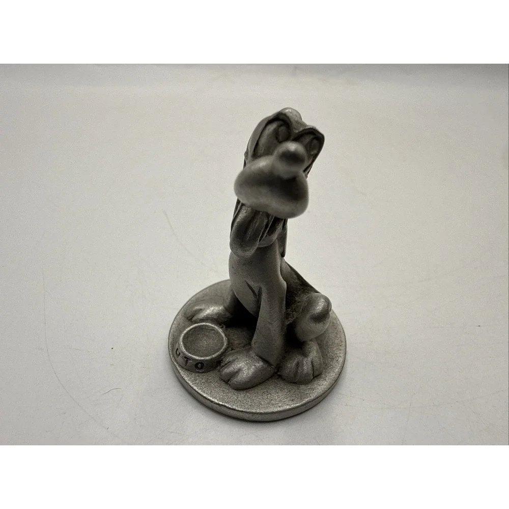Vintage Disney Hudson Fine Pewter Pluto with Dog Bowl 1 3/4